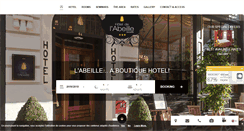 Desktop Screenshot of hoteldelabeille.com